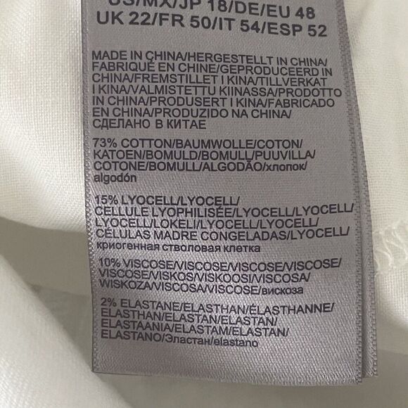 NWT NYDJ Women's Alina Jeans Size 18 Lift x Tuck Pull On Skinny Optic White - Picture 9 of 14